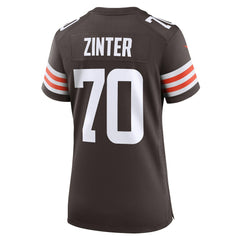 Zak Zinter  Women's Game Jersey - Cleveland Browns