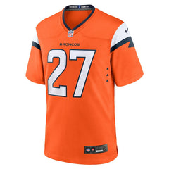 Damarri Mathis  Team Game Jersey - Denver Broncos