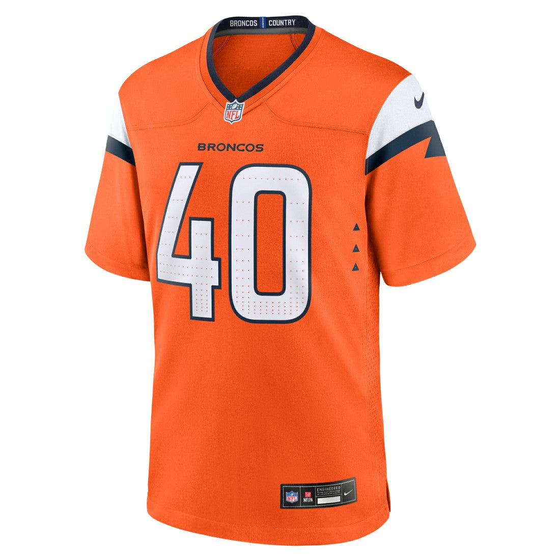 Justin Strnad  Team Game Jersey - Denver Broncos