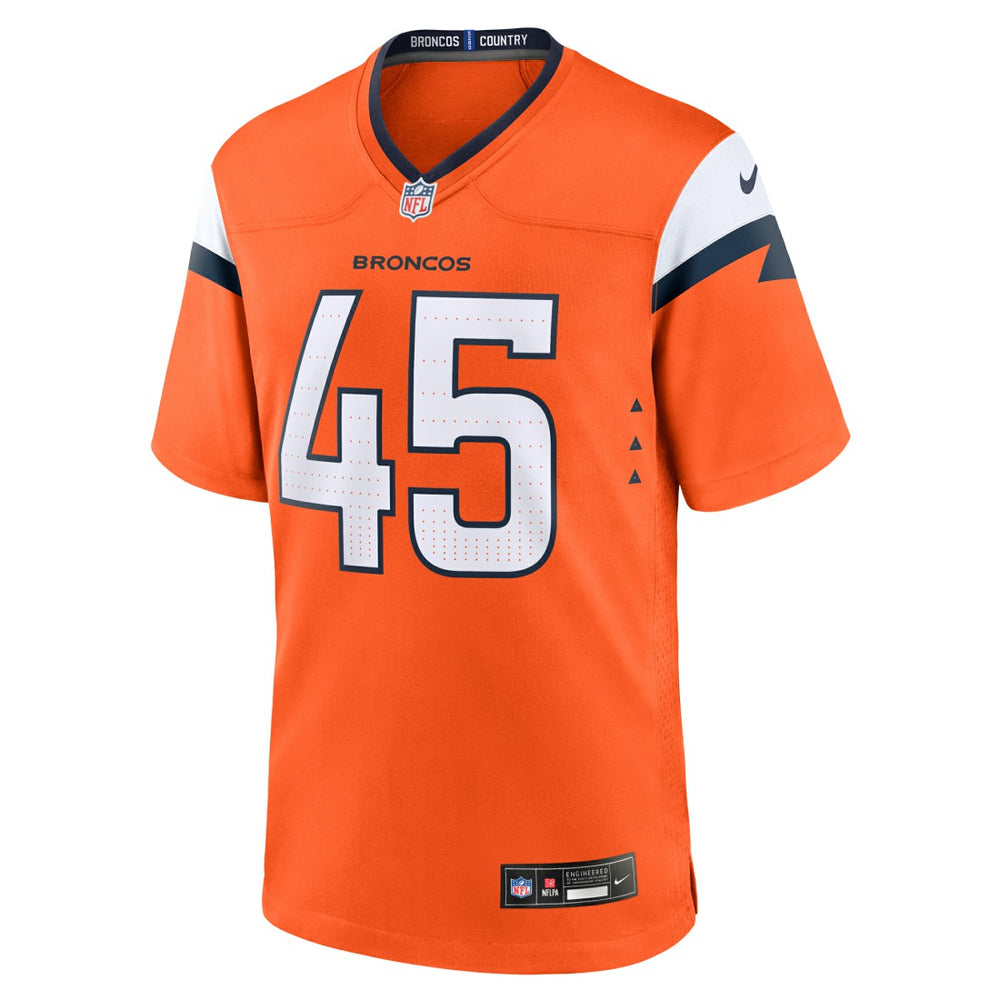 Nate Adkins  Team Game Jersey - Denver Broncos