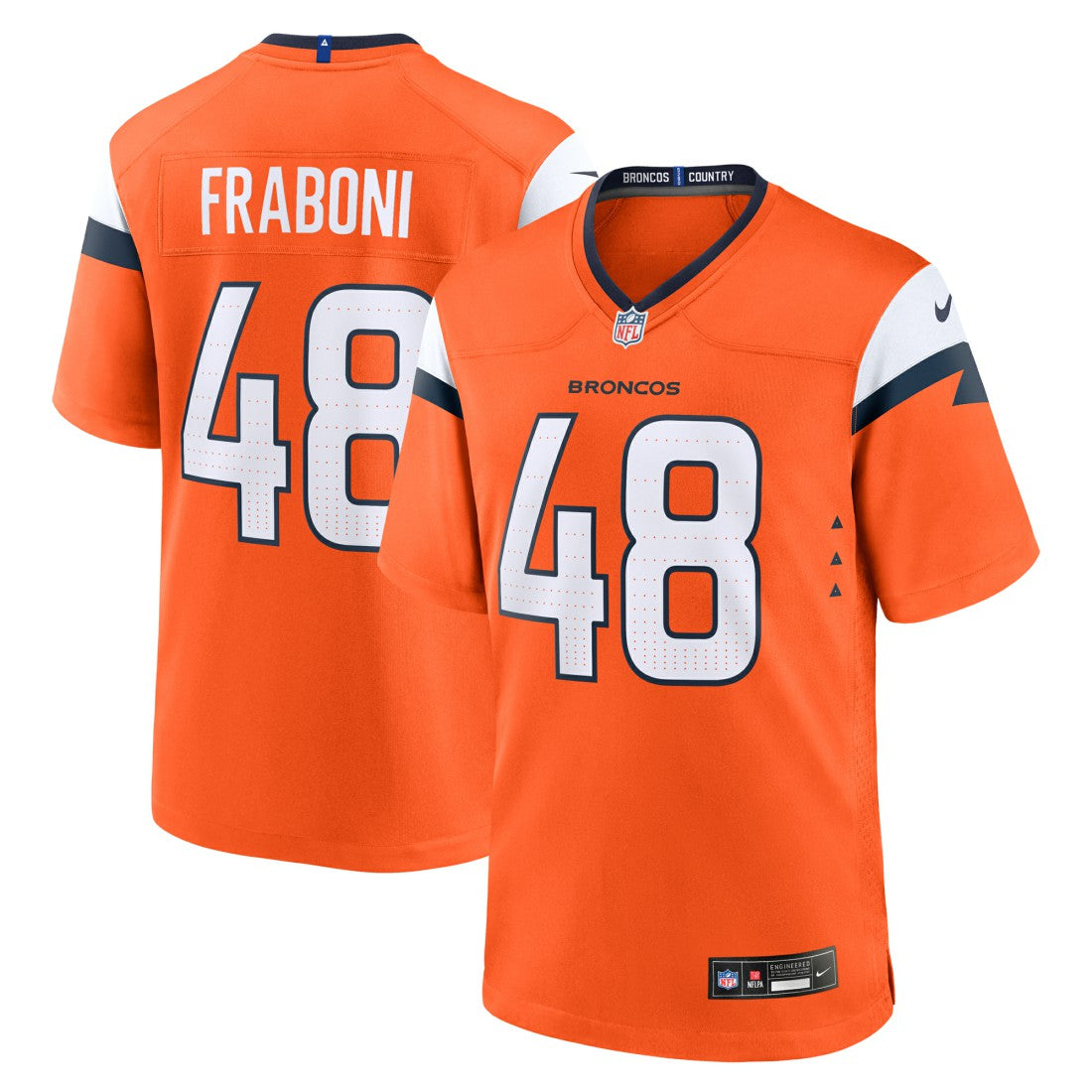 Mitchell Fraboni  Team Game Jersey - Denver Broncos