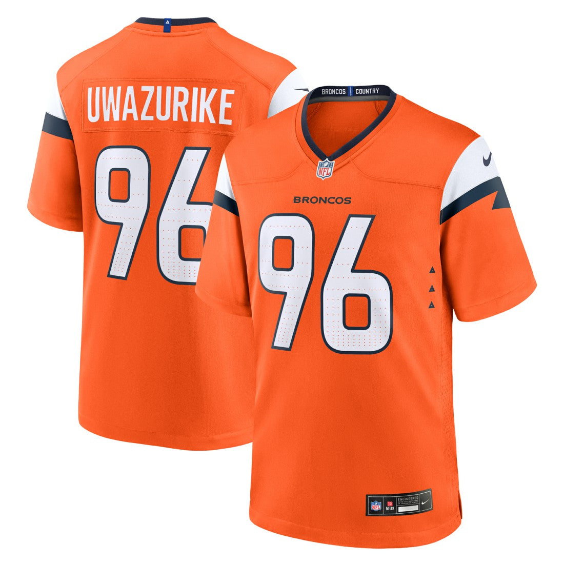 Eyioma Uwazurike  Team Game Jersey - Denver Broncos