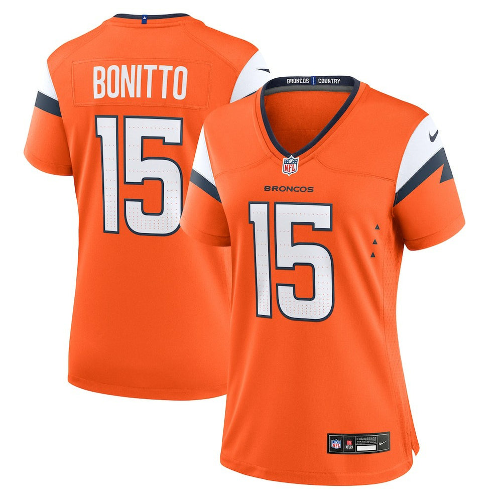 Nik Bonitto  Women's Team Game Jersey - Denver Broncos
