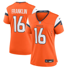 Troy Franklin  Women's Team Game Jersey - Denver Broncos