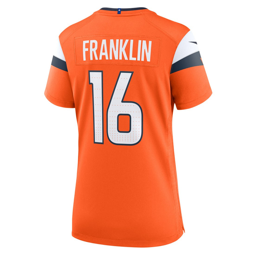 Troy Franklin  Women's Team Game Jersey - Denver Broncos