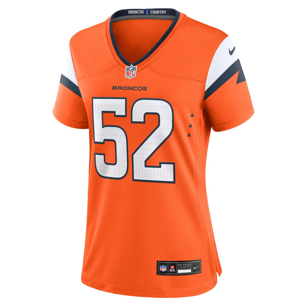 Jonah Elliss  Women's Team Game Jersey - Denver Broncos