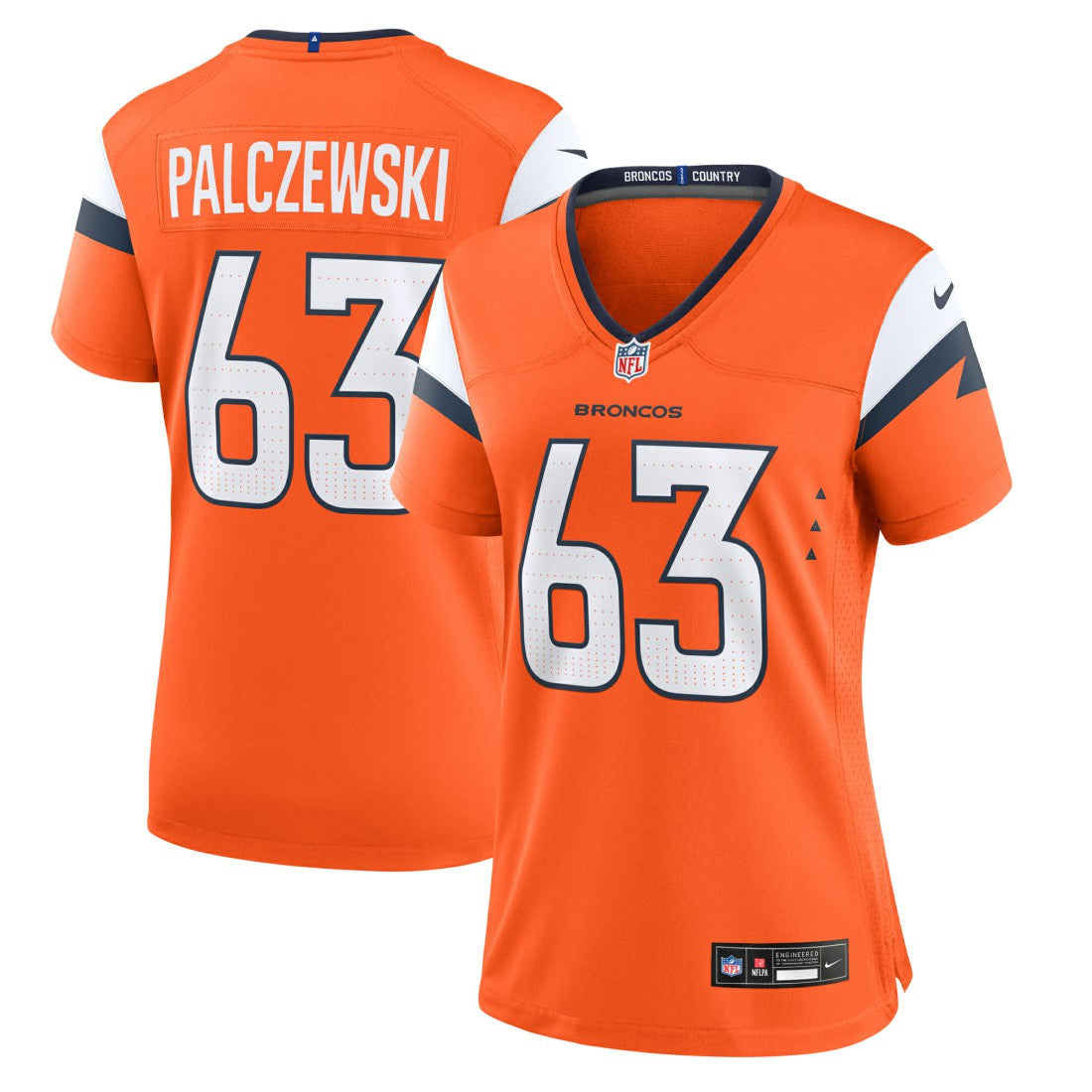 Alex Palczewski  Women's Team Game Jersey - Denver Broncos