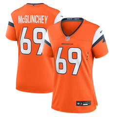 Mike McGlinchey  Women's Team Game Jersey - Denver Broncos