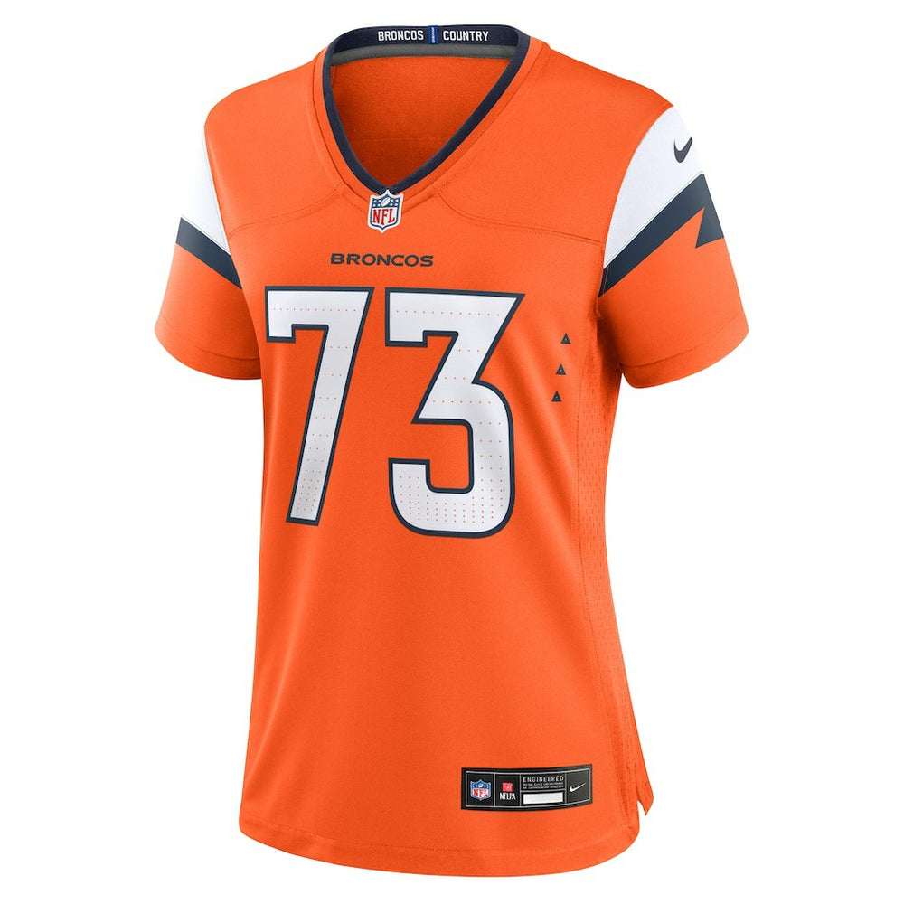 Frank Crum  Women's Team Game Jersey - Denver Broncos
