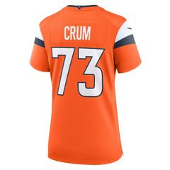 Frank Crum  Women's Team Game Jersey - Denver Broncos
