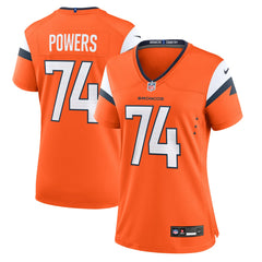Ben Powers  Women's Team Game Jersey - Denver Broncos