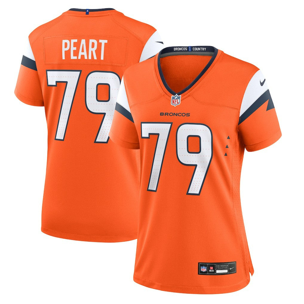 Matt Peart  Women's Team Game Jersey - Denver Broncos