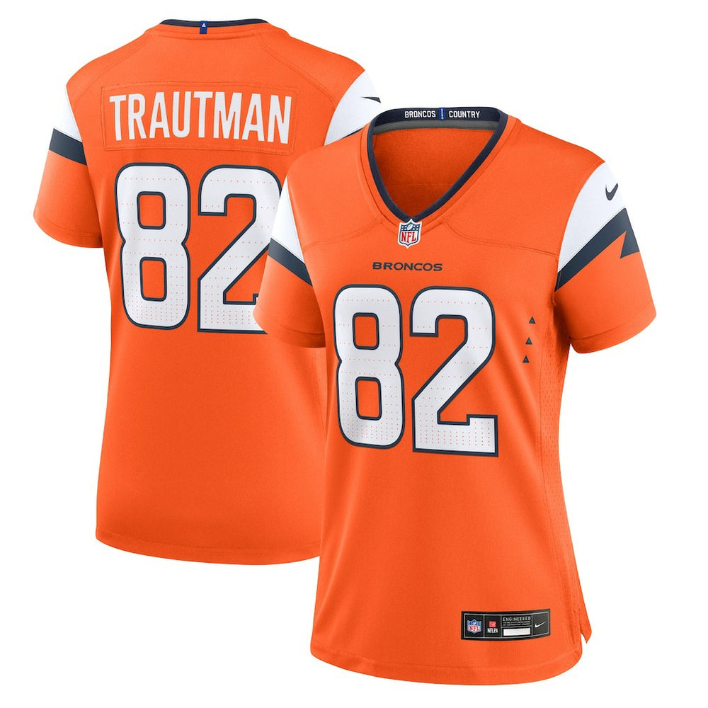 Adam Trautman  Women's Team Game Jersey - Denver Broncos