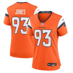 D.J. Jones  Women's Team Game Jersey - Denver Broncos