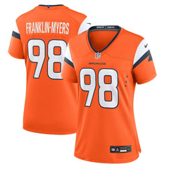 John Franklin-Myers  Women's Team Game Jersey - Denver Broncos
