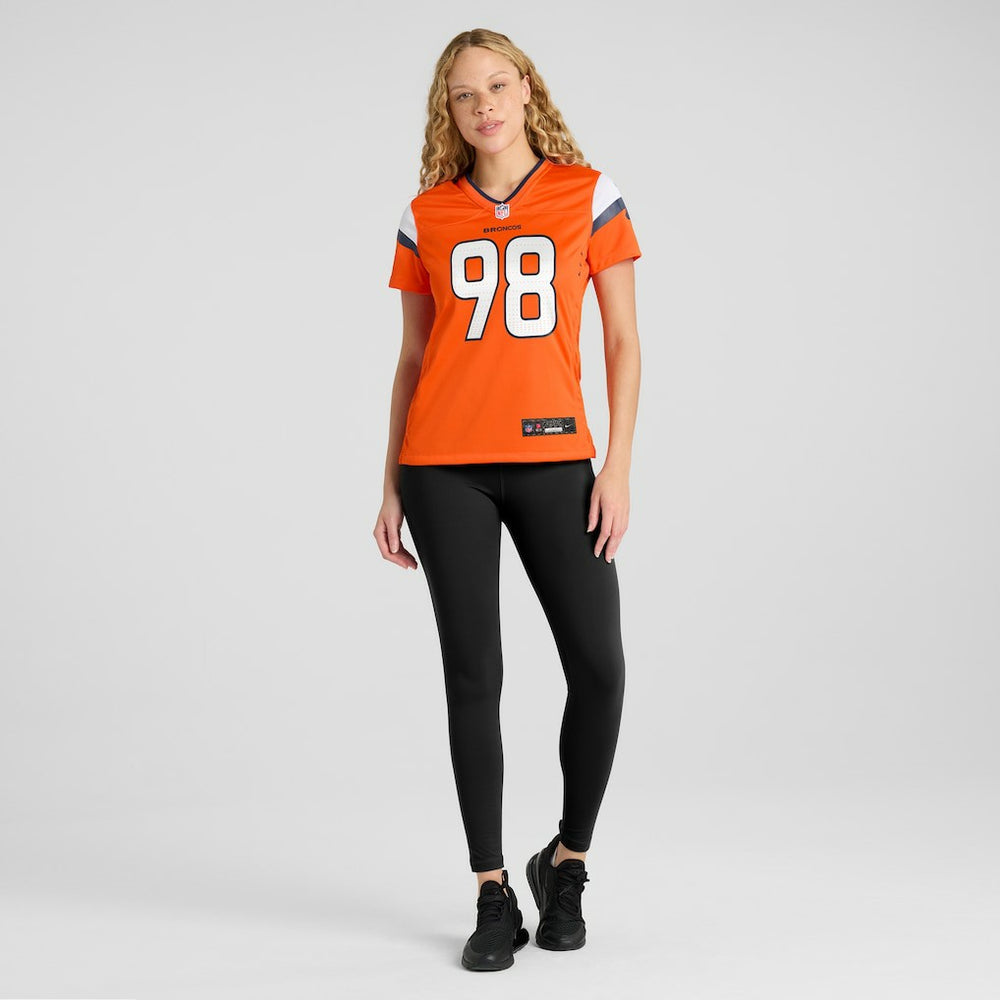 John Franklin-Myers  Women's Team Game Jersey - Denver Broncos