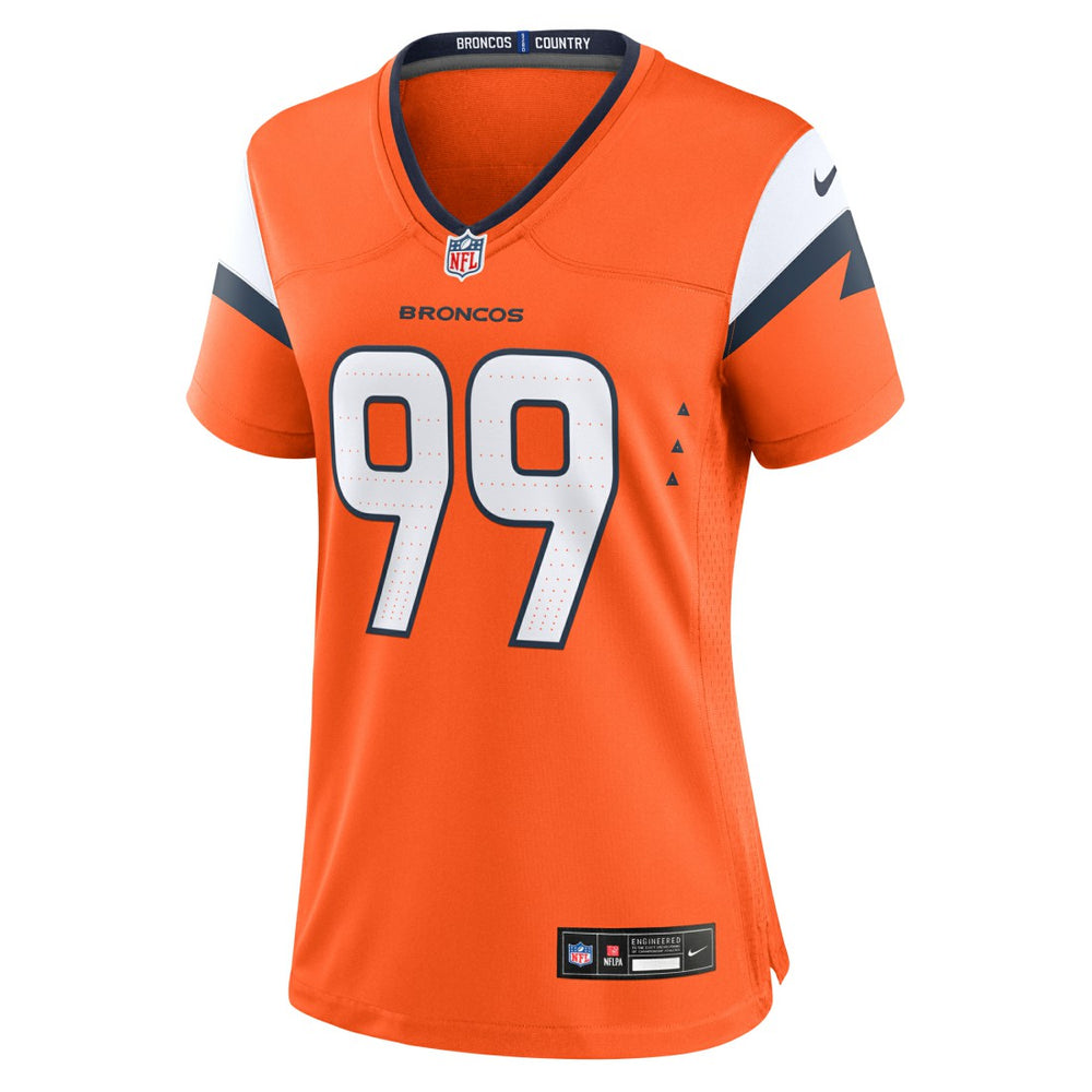 Zach Allen  Women's Team Game Jersey - Denver Broncos