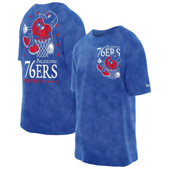 NBA Philadelphia 76ers Old School Sport Enzyme Wash Oversized T-Shirt