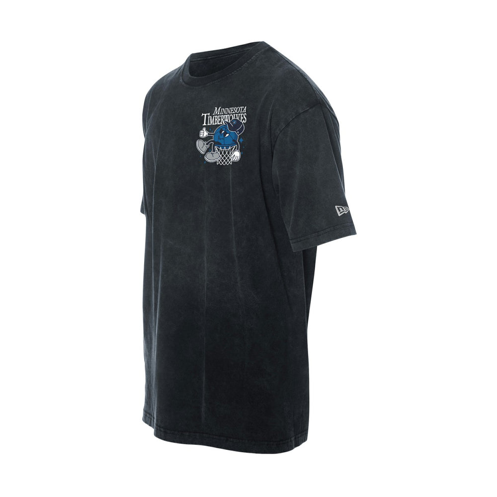 NBA Minnesota Timberwolves Old School Sport Enzyme Wash Oversized T-Shirt