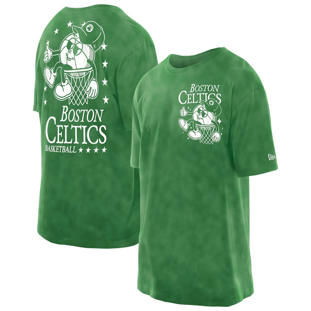 NBA Boston Celtics Old School Sport Enzyme Wash Oversized T-Shirt