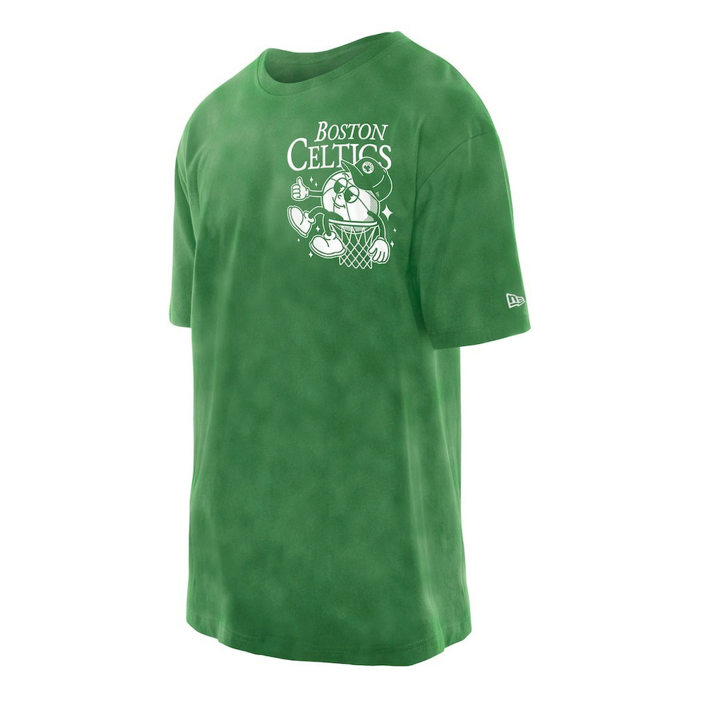 NBA Boston Celtics Old School Sport Enzyme Wash Oversized T-Shirt