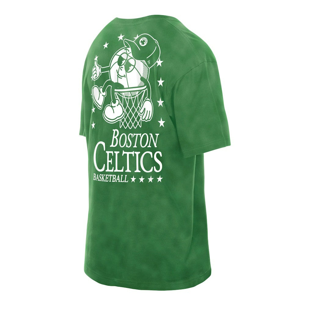 NBA Boston Celtics Old School Sport Enzyme Wash Oversized T-Shirt