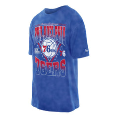 NBA Philadelphia 76ers Boxy Old School Sport Vintage Wash T-Shirt
