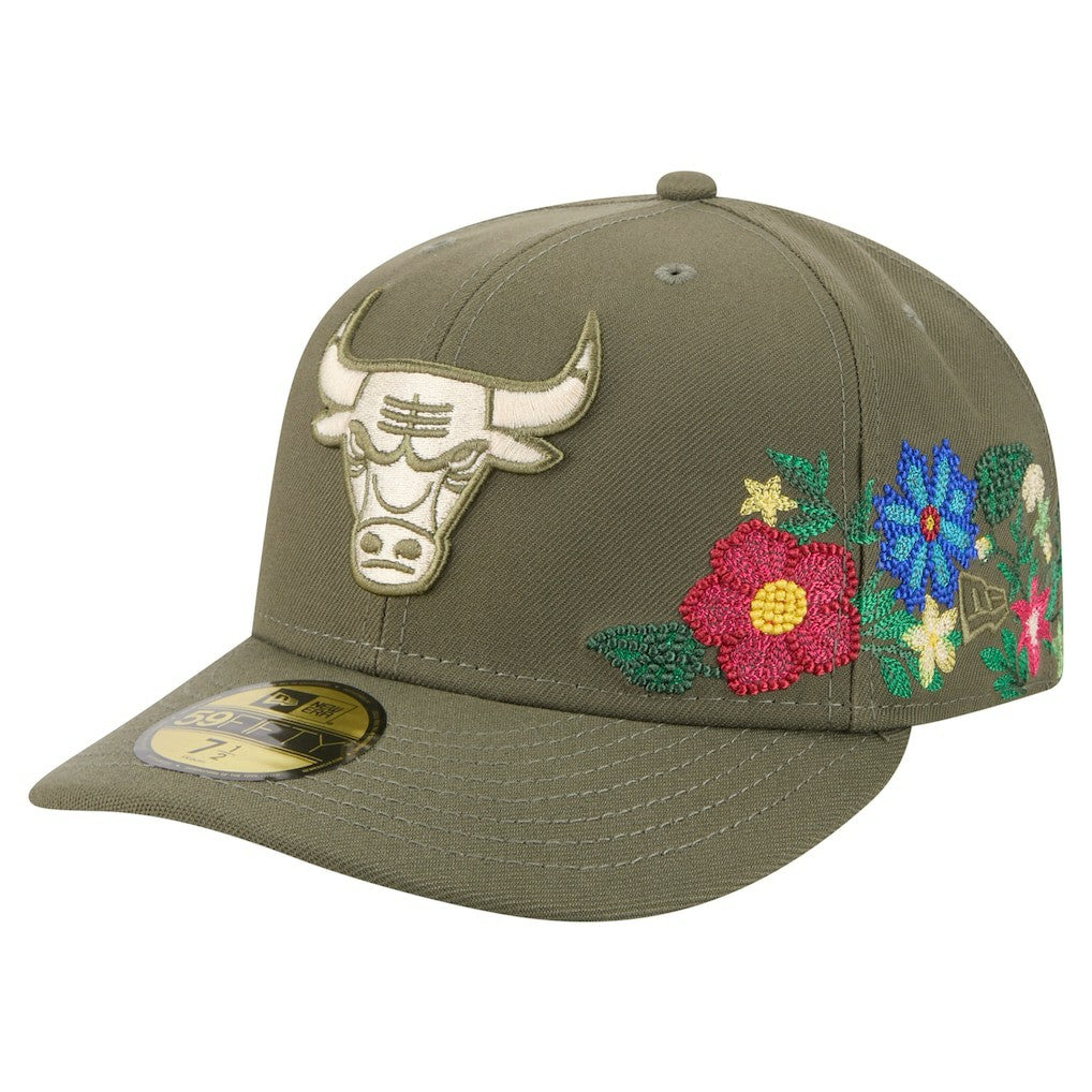 NBA Chicago Bulls Tonal Florals 59FIFTY Fitted Hat