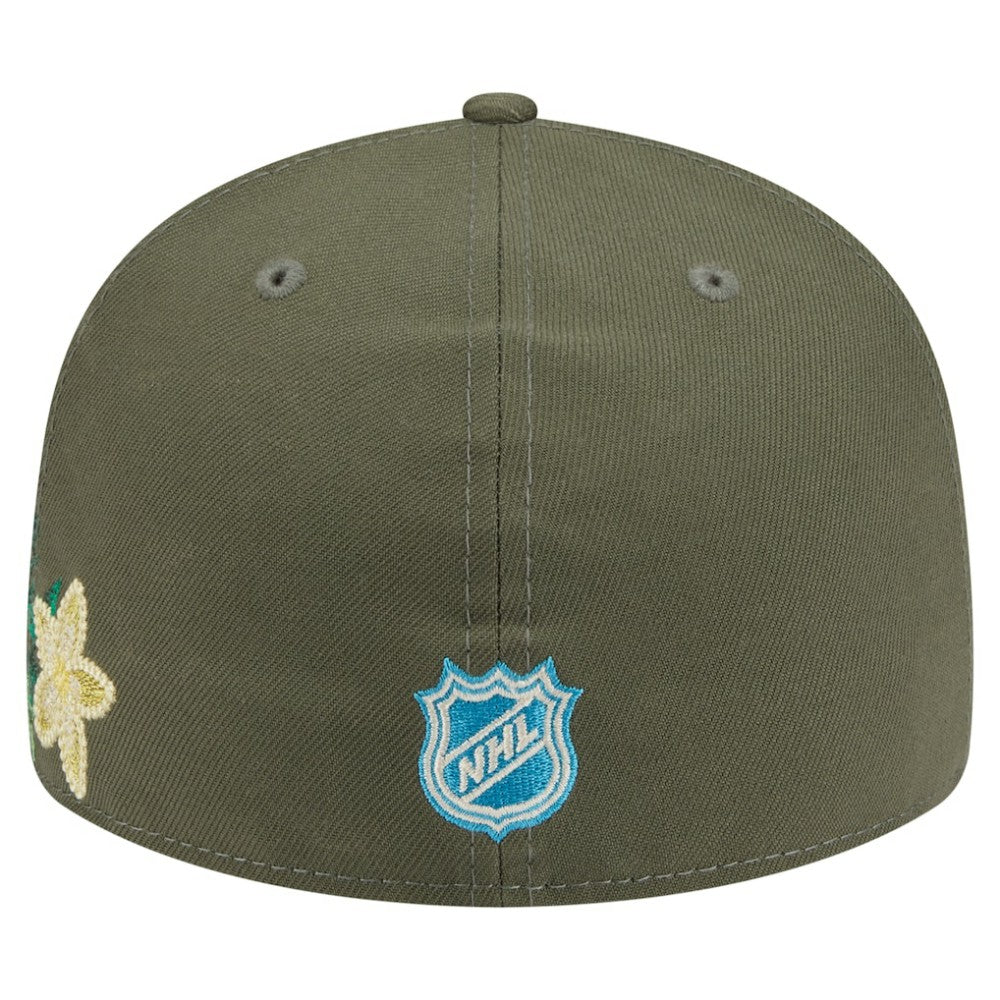 NHL Olive Los Angeles Kings New Era Tonal Florals 59FIFTY Fitted Hat