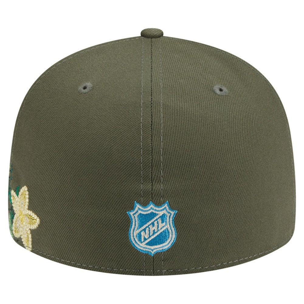 NHL Olive New York Rangers New Era Tonal Florals 59FIFTY Fitted Hat