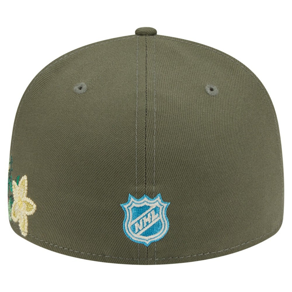 NHL Olive Philadelphia Flyers New Era Tonal Florals 59FIFTY Fitted Hat