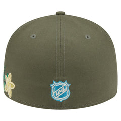 NHL Olive Philadelphia Flyers New Era Tonal Florals 59FIFTY Fitted Hat