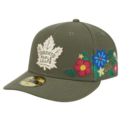 NHL Olive Toronto Maple Leafs New Era Tonal Florals 59FIFTY Fitted Hat