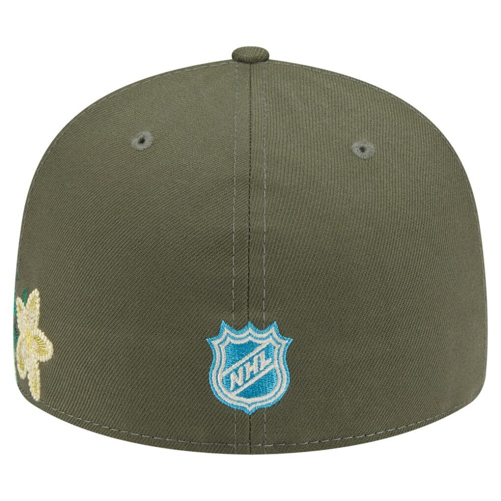 NHL Olive Toronto Maple Leafs New Era Tonal Florals 59FIFTY Fitted Hat