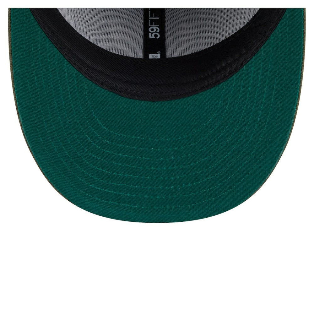 NHL Olive Toronto Maple Leafs New Era Tonal Florals 59FIFTY Fitted Hat