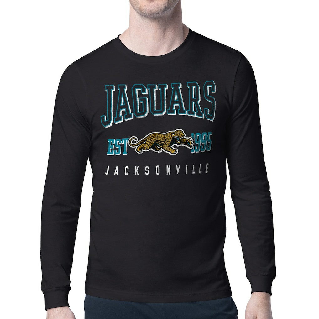 Starter Retro Team Logo Long Sleeve T-Shirt - Jacksonville Jaguars