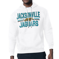 Starter Mesh Look Retro Team Logo Pullover Hoodie - Jacksonville Jaguars