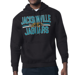Starter Mesh Look Retro Team Logo Pullover Hoodie - Jacksonville Jaguars