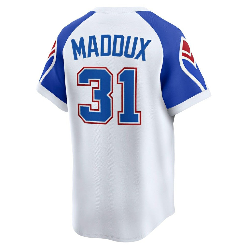 MLB Greg Maddux Atlanta Braves Nike Throwback Cooperstown Collection Limited Jersey