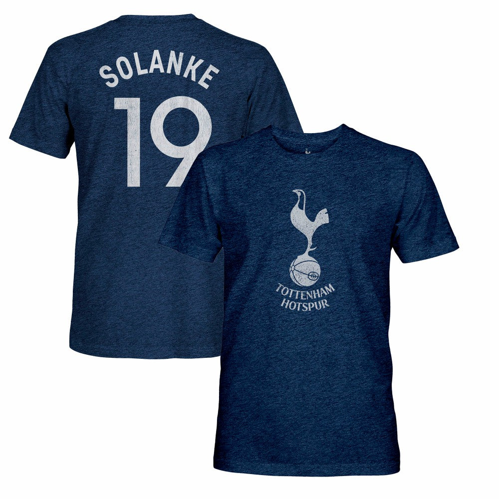 Dominic Solanke Tottenham Hotspur 1863FC Retro Player Name & Number Tri-Blend T-Shirt -  Navy