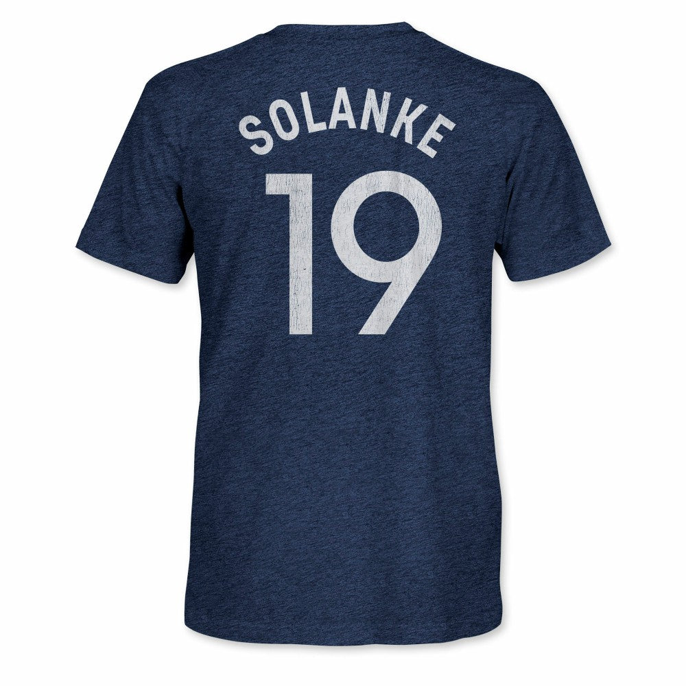 Dominic Solanke Tottenham Hotspur 1863FC Retro Player Name & Number Tri-Blend T-Shirt -  Navy