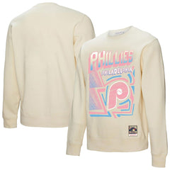 MLB Philadelphia Phillies Mitchell & Ness Sidewalk Sketch Pullover Sweatshirt
