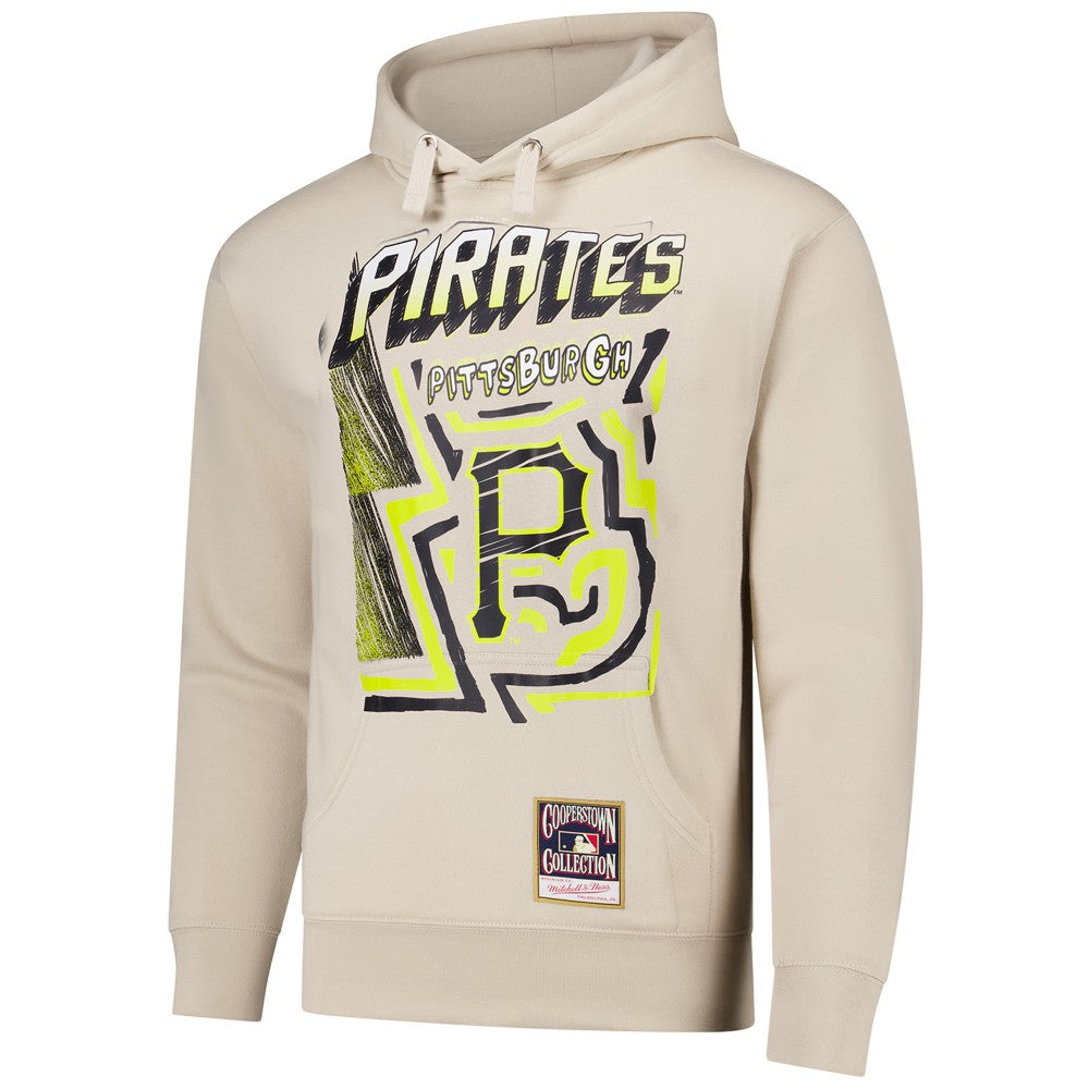 MLB Pittsburgh Pirates Mitchell & Ness Sidewalk Sketch Pullover Hoodie