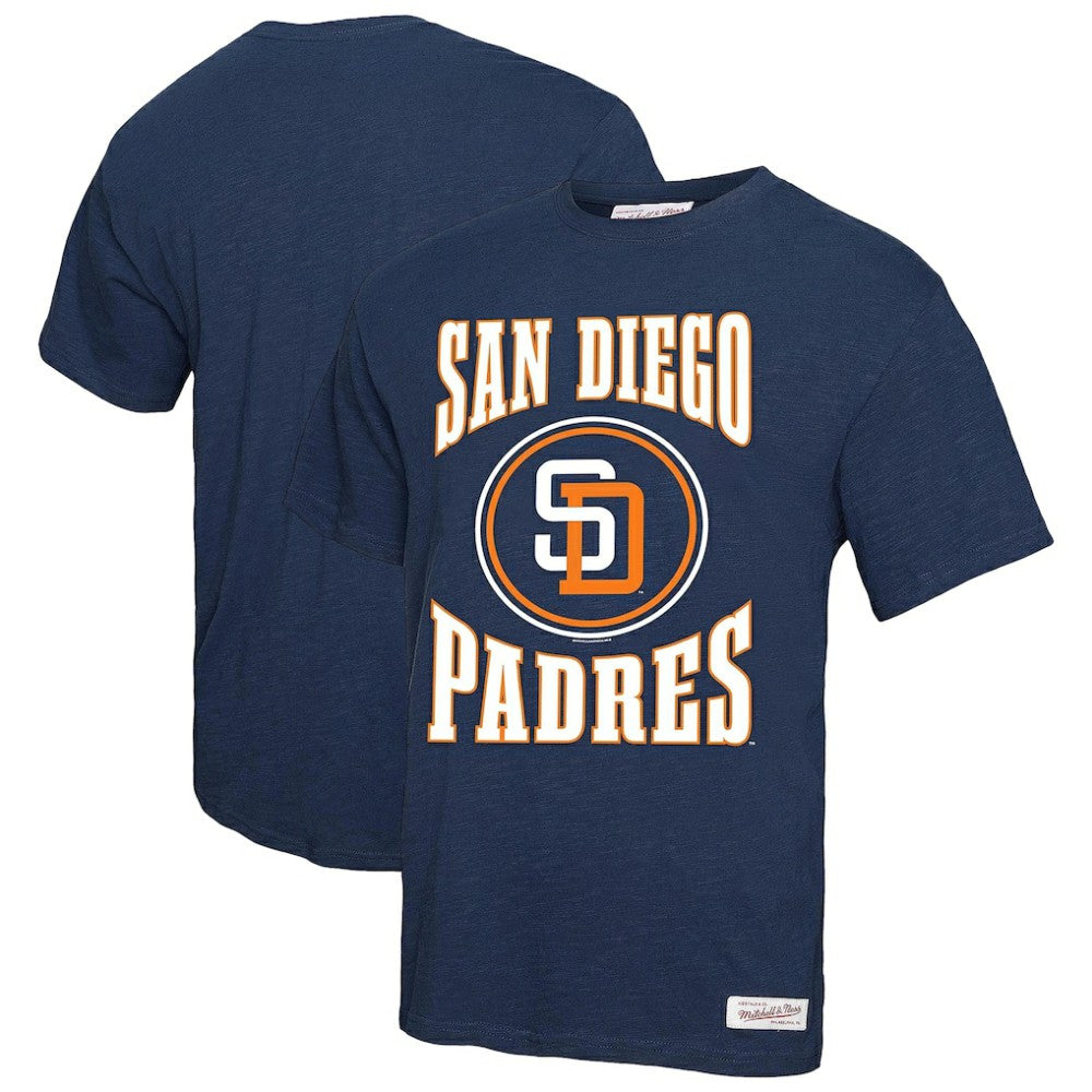MLB San Diego Padres Mitchell & Ness Arched Logo Slub T-Shirt