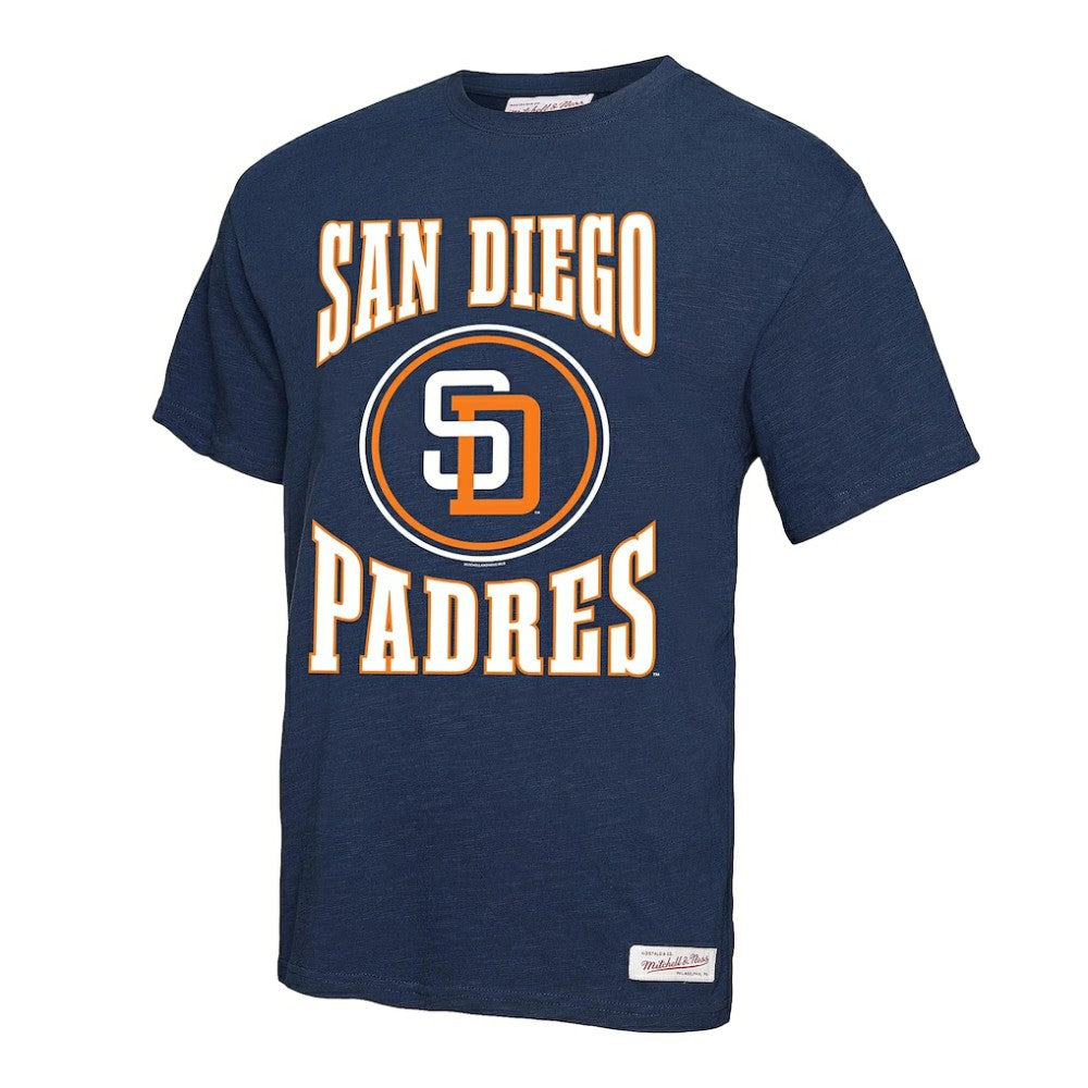 MLB San Diego Padres Mitchell & Ness Arched Logo Slub T-Shirt