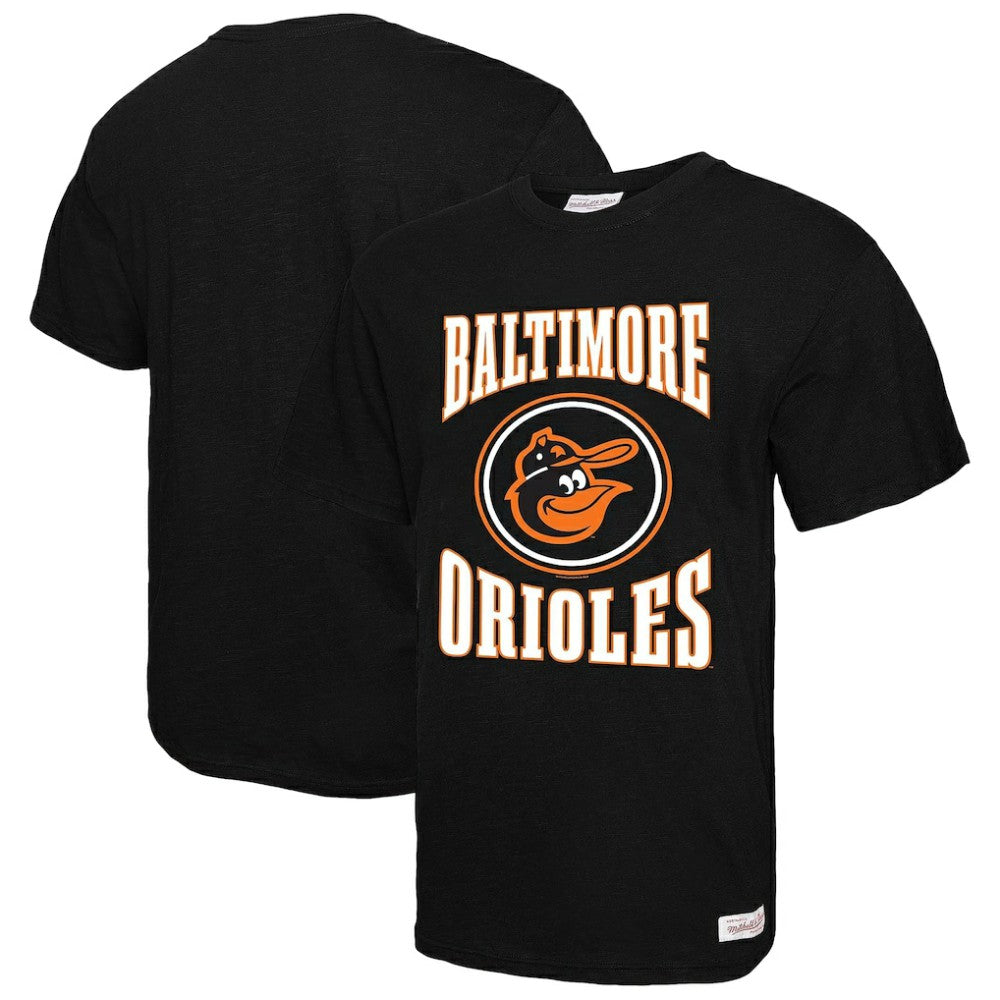 MLB Baltimore Orioles Mitchell & Ness Arched Logo Slub T-Shirt