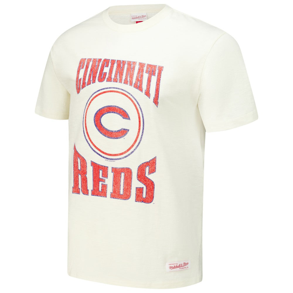MLB Cincinnati Reds Mitchell & Ness Arched Logo Slub T-Shirt