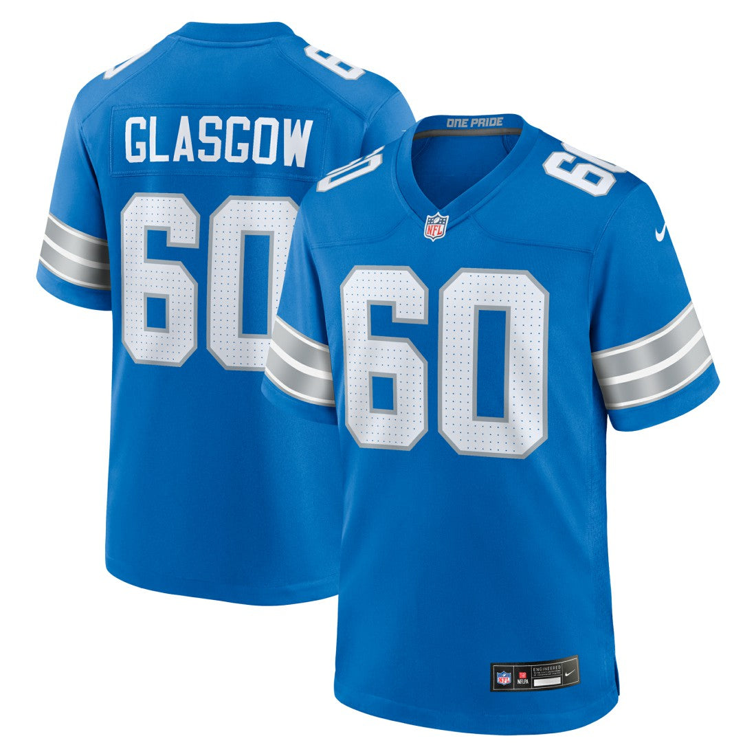 Graham Glasgow  Team Game Jersey - Detroit Lions