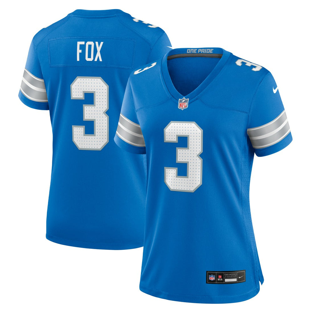 Jack Fox  Women's Team Game Jersey - Detroit Lions