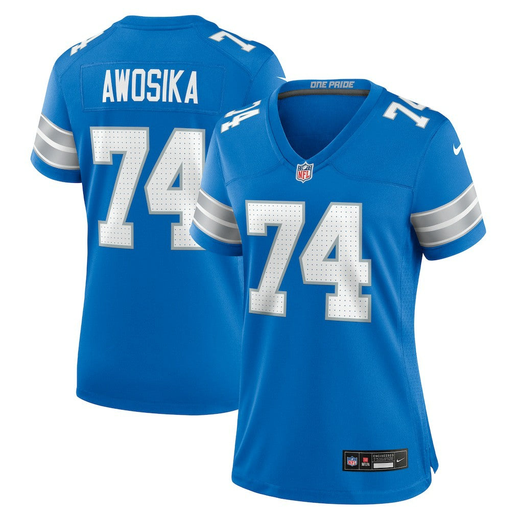 Kayode Awosika  Women's Team Game Jersey - Detroit Lions